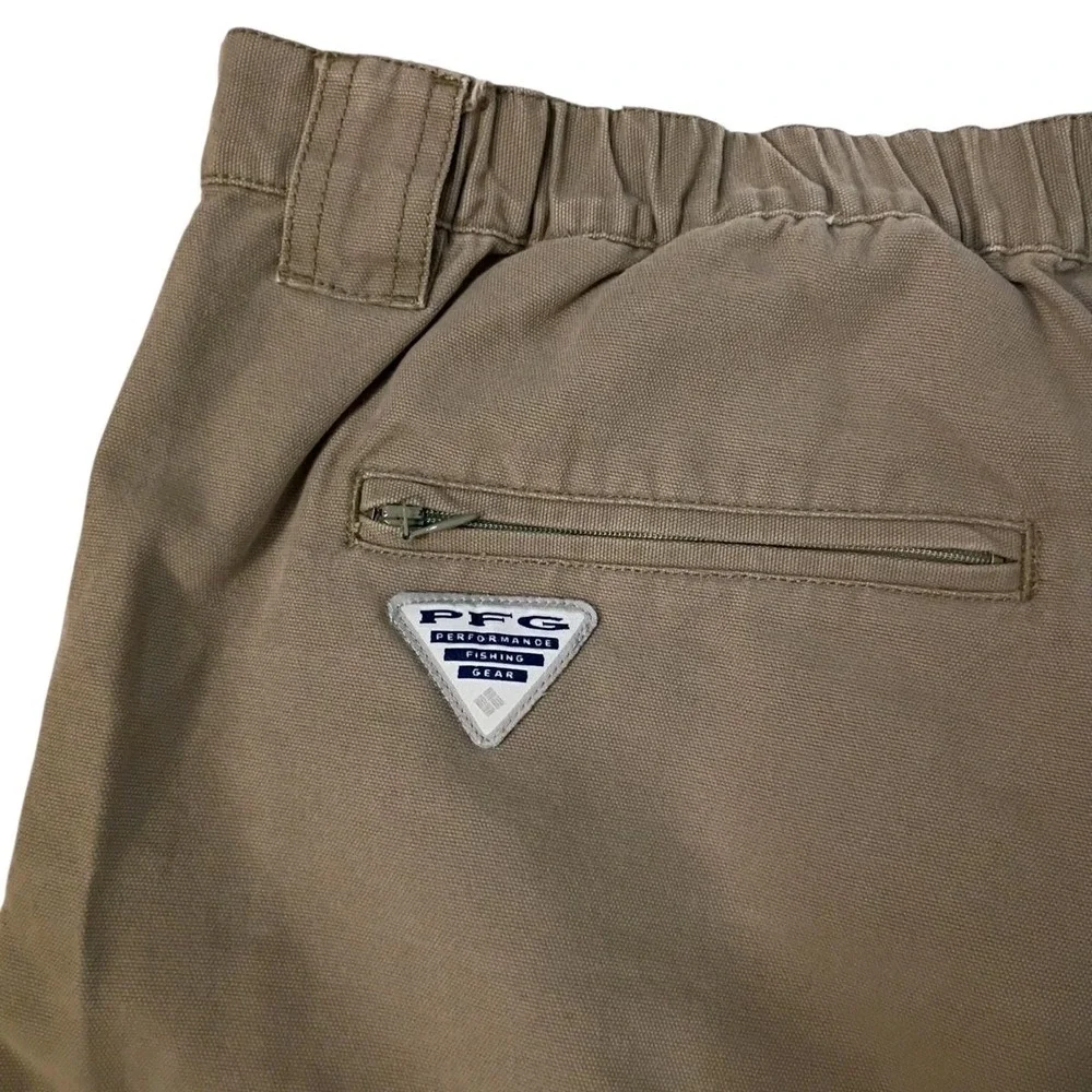 Columbia PFG Brewha II Cargo Shorts Mens 2xl Khaki Hiking Fishing Outdoor Casual - Picture 1 of 9